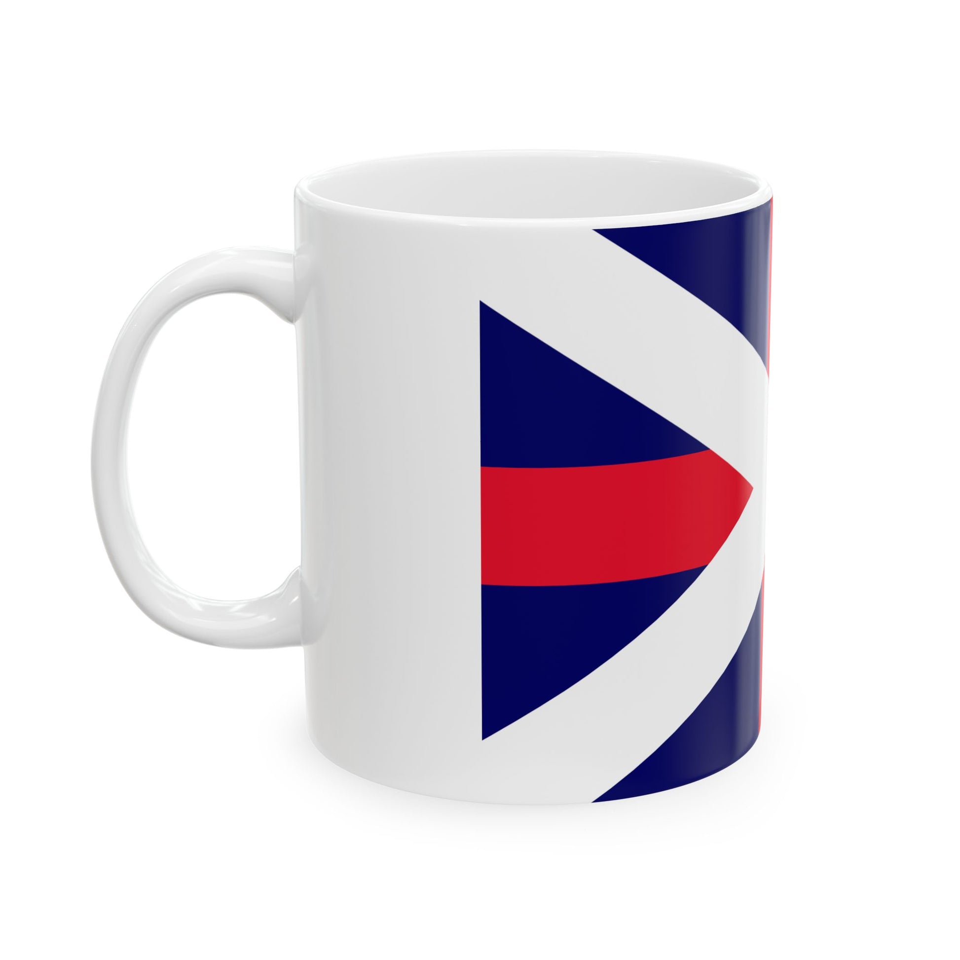 Naval Ensign of Georgia (Georgia) White Coffee Mug-Go Mug Yourself