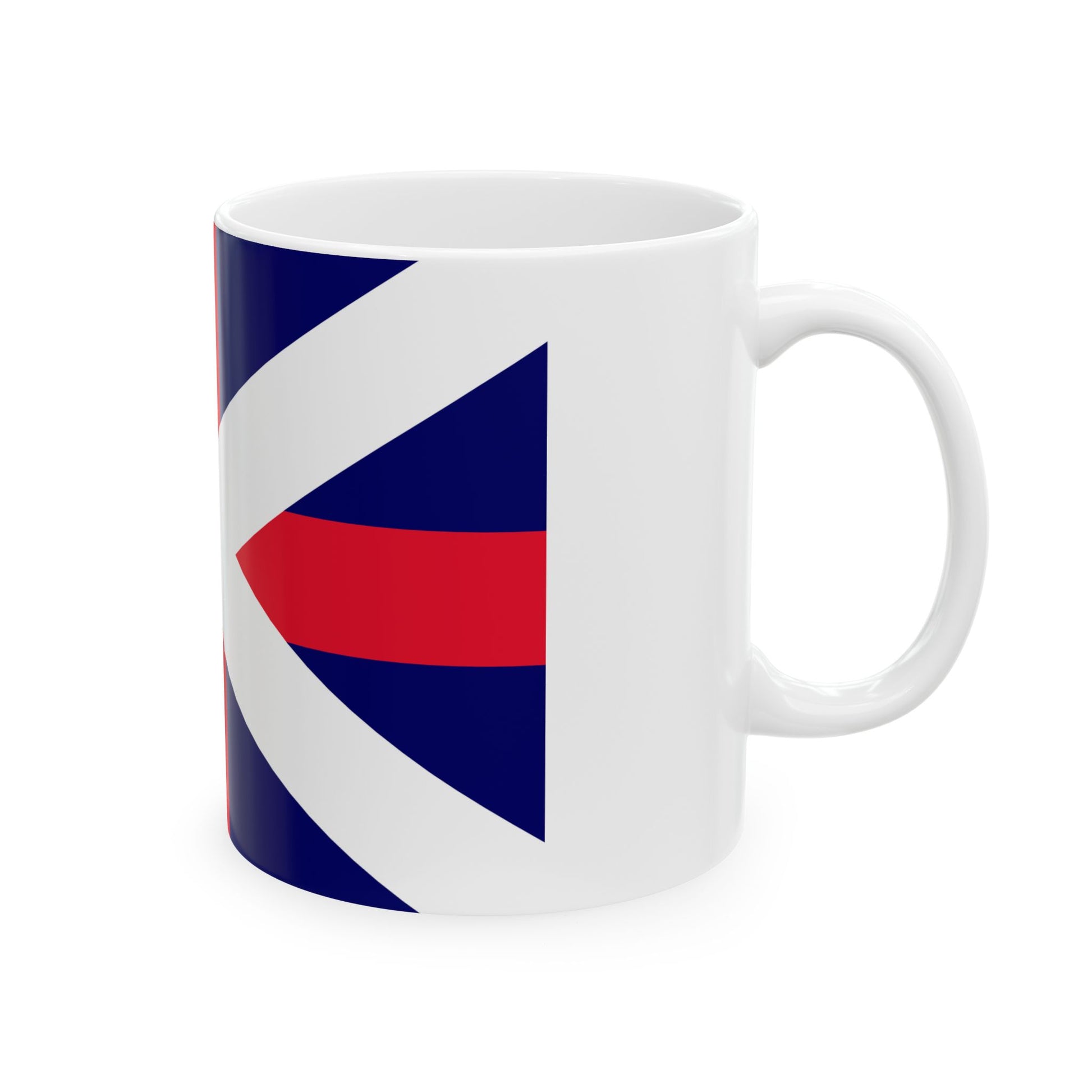 Naval Ensign of Georgia (Georgia) White Coffee Mug-Go Mug Yourself