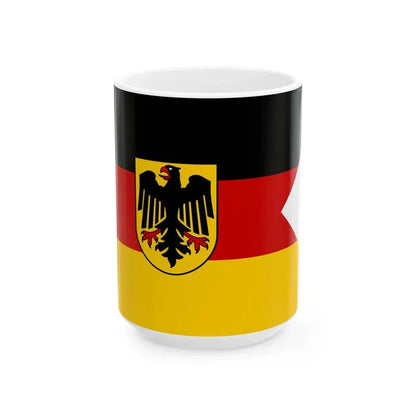 Naval Ensign of Germany (Germany) White Coffee Mug 15oz - Go Mug Yourself