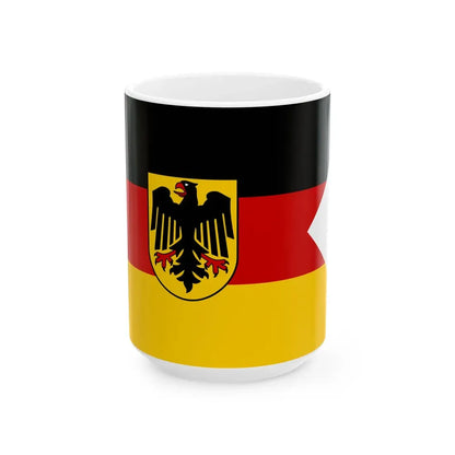 Naval Ensign of Germany (Germany) White Coffee Mug 15oz - Go Mug Yourself