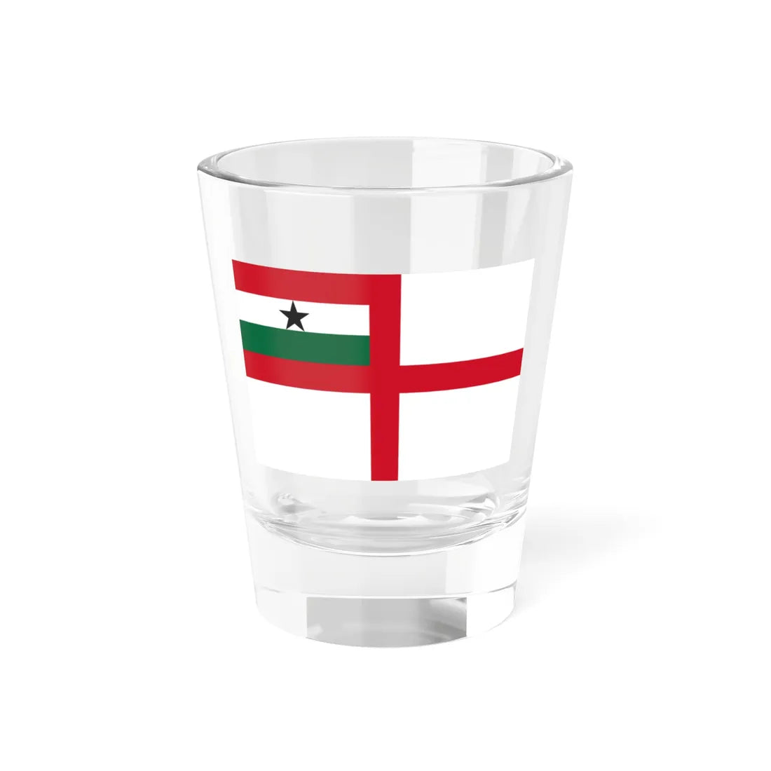Naval Ensign of Ghana 1964-1966 (Ghana) Shot Glass 1.5oz 1.5oz - Go Mug Yourself