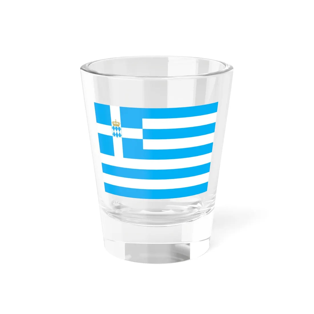 Naval Ensign of Greece 1833-1858 (Greece) Shot Glass 1.5oz 1.5oz - Go Mug Yourself