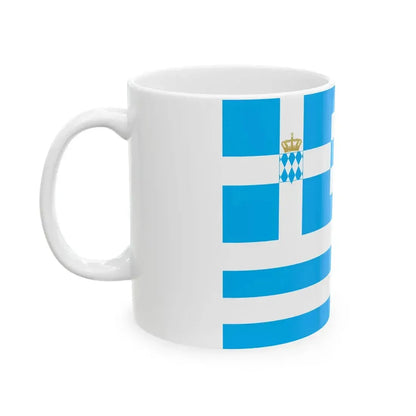 Naval Ensign of Greece 1833-1858 (Greece) White Coffee Mug - Go Mug Yourself