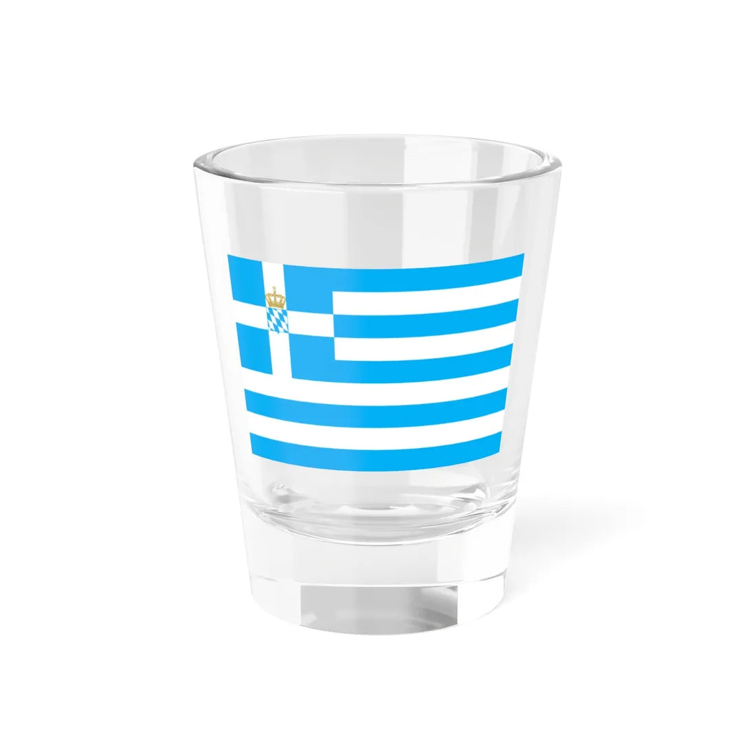 Naval Ensign of Greece 1858-1862 (Greece) Shot Glass 1.5oz 1.5oz - Go Mug Yourself
