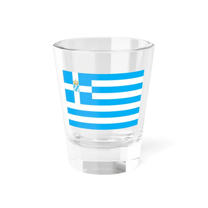 Naval Ensign of Greece 1858-1862 (Greece) Shot Glass 1.5oz 1.5oz - Go Mug Yourself