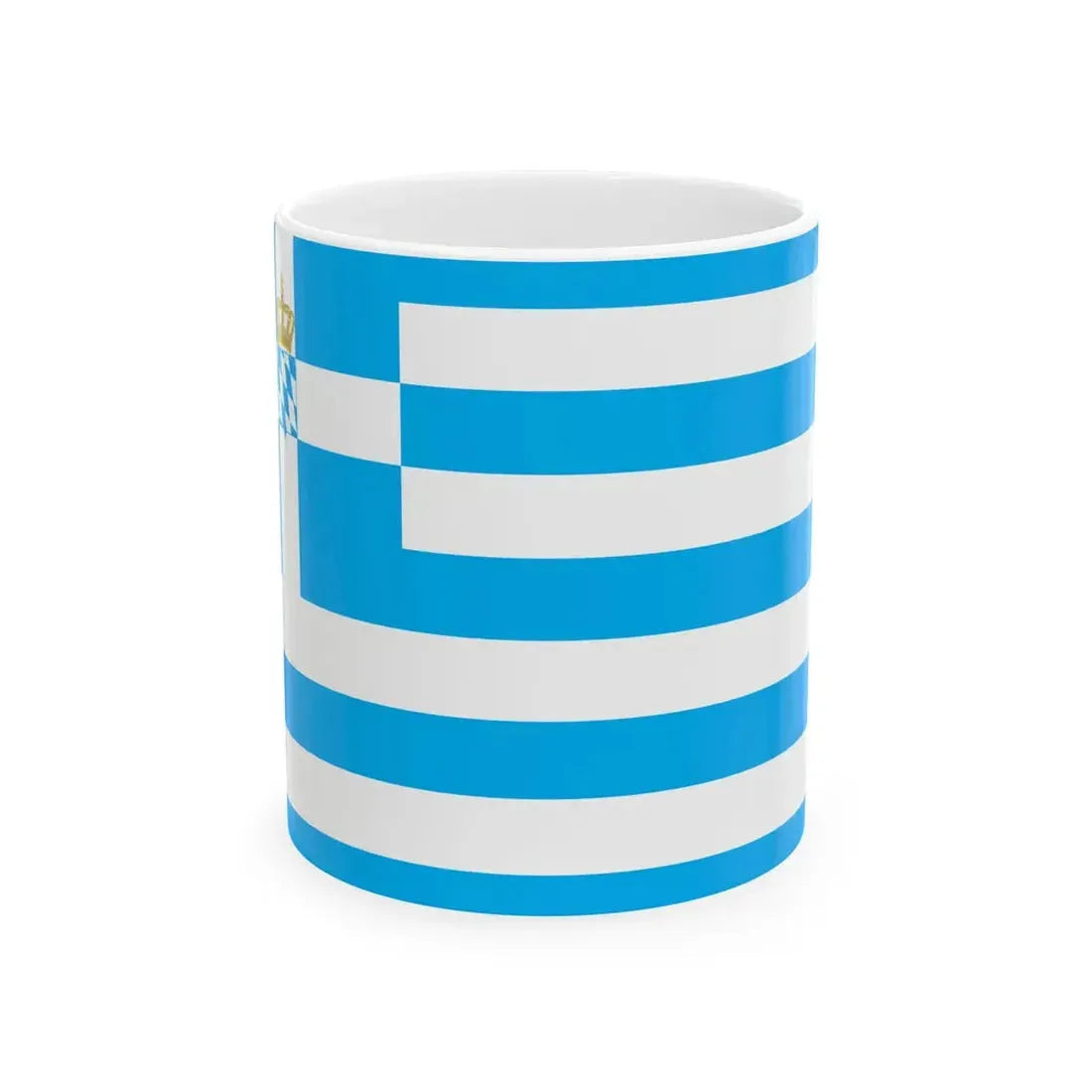 Naval Ensign of Greece 1858-1862 (Greece) White Coffee Mug 11oz - Go Mug Yourself