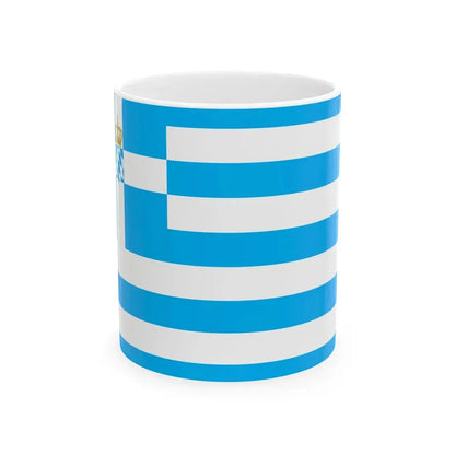 Naval Ensign of Greece 1858-1862 (Greece) White Coffee Mug 11oz - Go Mug Yourself
