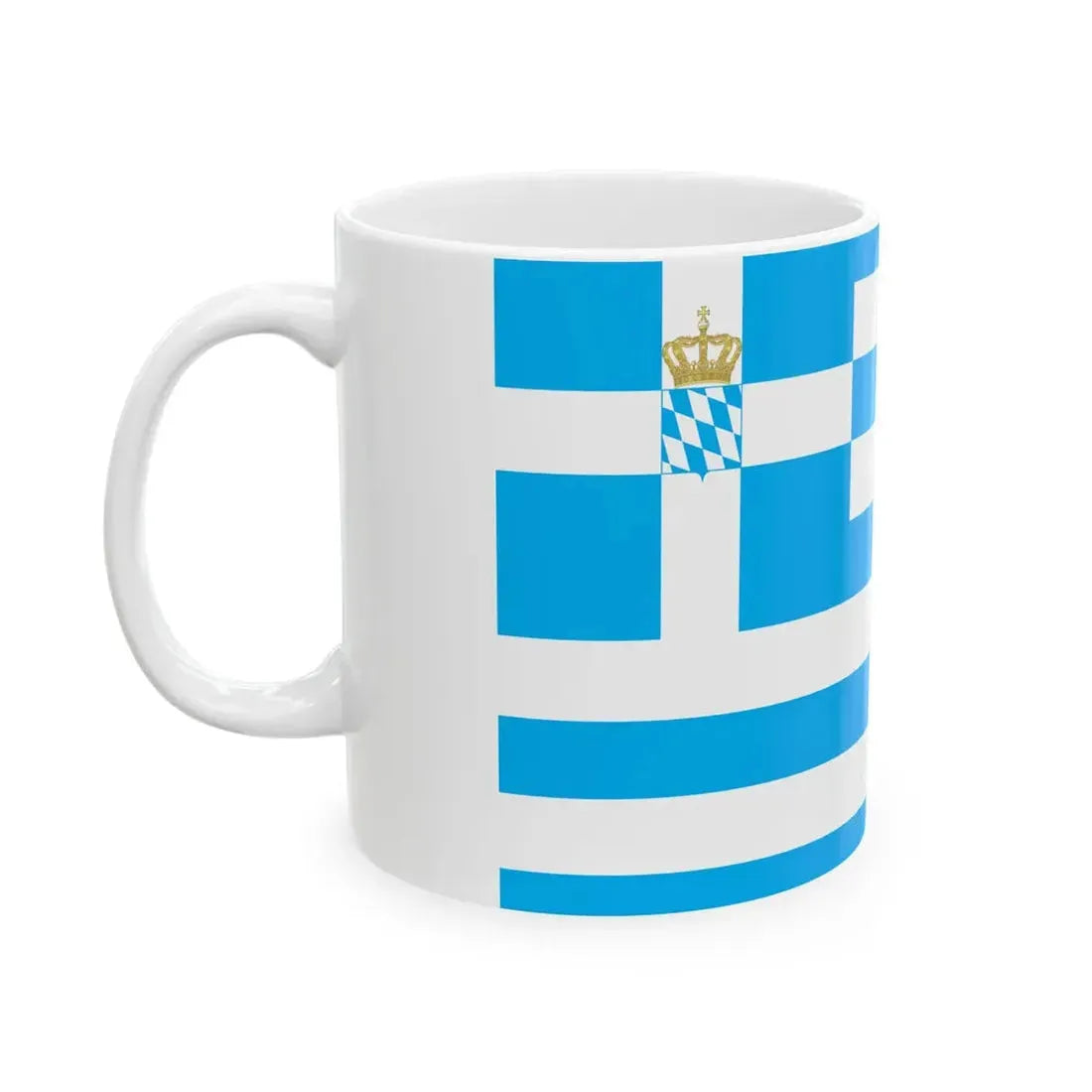 Naval Ensign of Greece 1858-1862 (Greece) White Coffee Mug - Go Mug Yourself