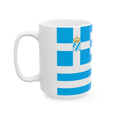 Naval Ensign of Greece 1858-1862 (Greece) White Coffee Mug - Go Mug Yourself