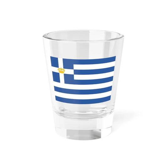 Naval Ensign of Greece 1863-1924 and 1935-1970 (Greece) Shot Glass 1.5oz 1.5oz - Go Mug Yourself
