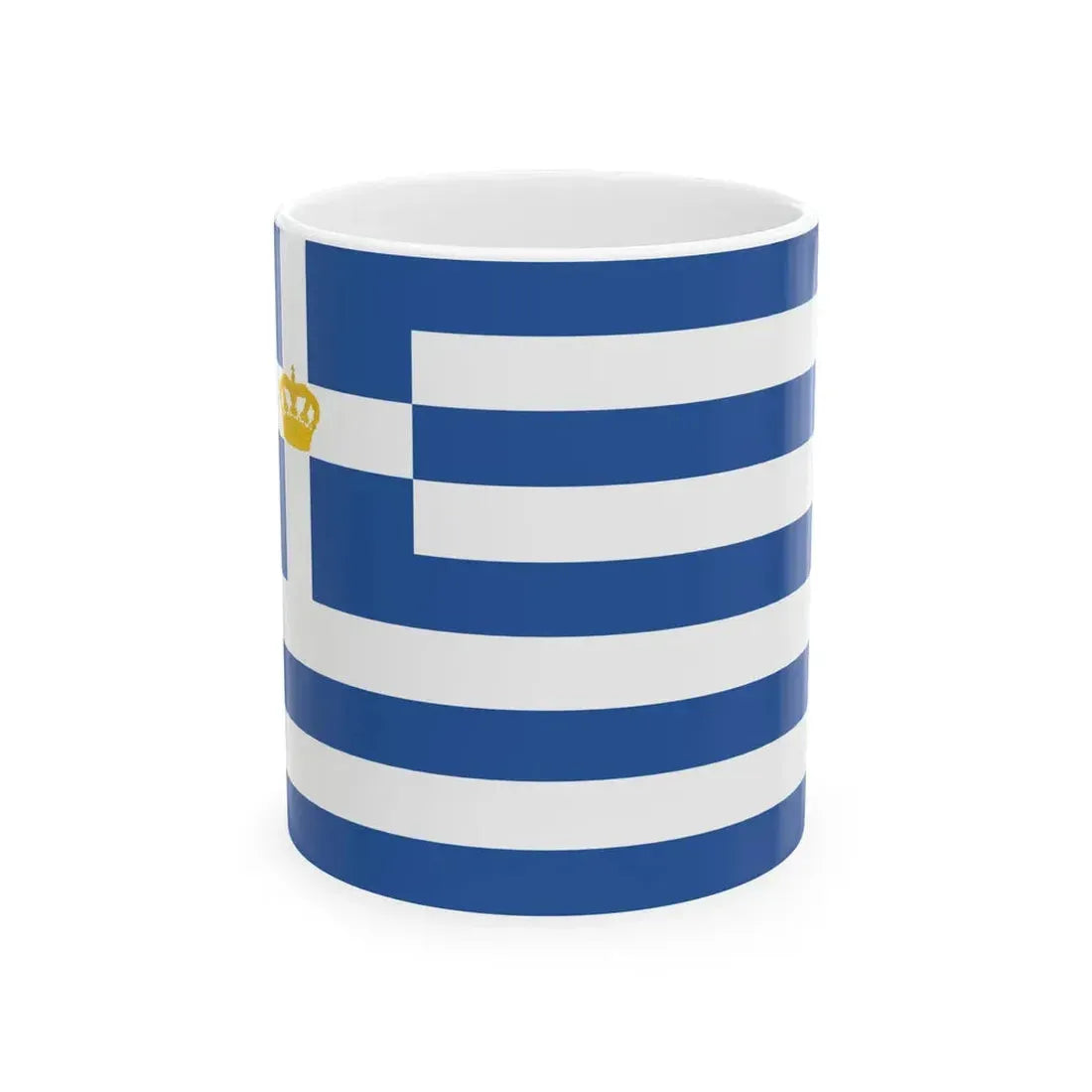 Naval Ensign of Greece 1863-1924 and 1935-1970 (Greece) White Coffee Mug 11oz - Go Mug Yourself