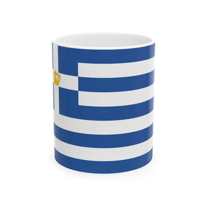 Naval Ensign of Greece 1863-1924 and 1935-1970 (Greece) White Coffee Mug 11oz - Go Mug Yourself