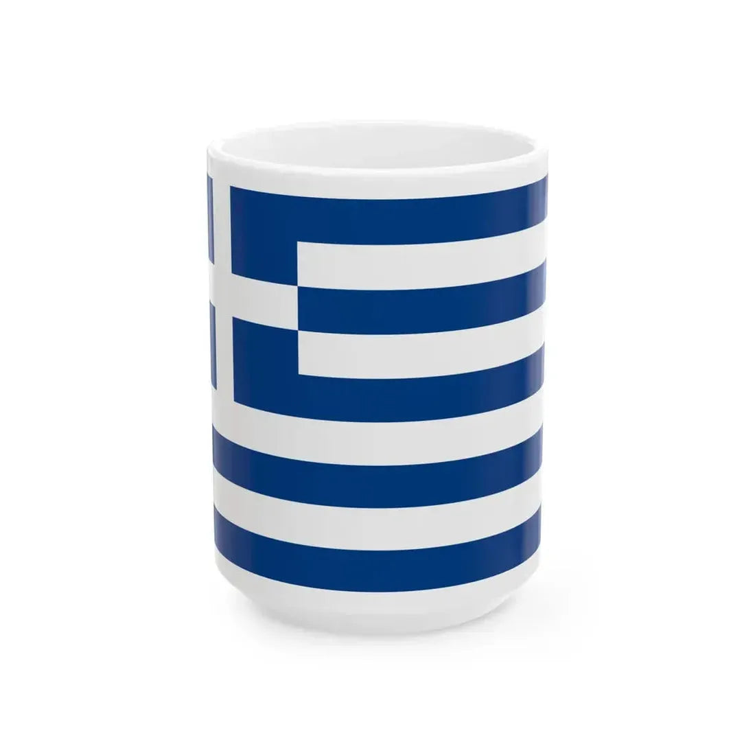 Naval Ensign of Greece (Greece) White Coffee Mug 15oz - Go Mug Yourself