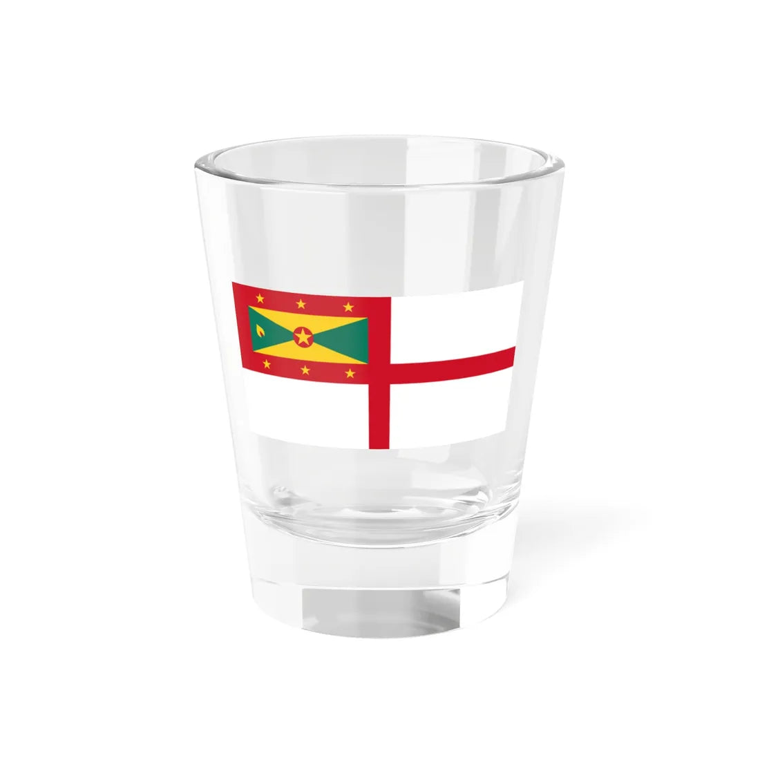 Naval Ensign of Grenada (Grenada) Shot Glass 1.5oz 1.5oz - Go Mug Yourself