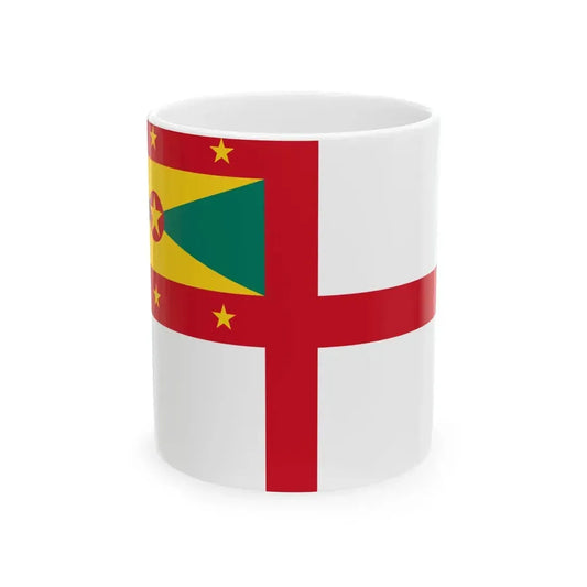 Naval Ensign of Grenada (Grenada) White Coffee Mug 11oz - Go Mug Yourself