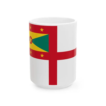 Naval Ensign of Grenada (Grenada) White Coffee Mug 15oz - Go Mug Yourself