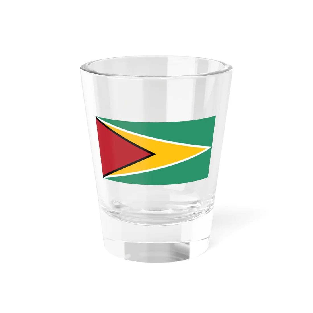 Naval ensign of Guyana (Guyana) Shot Glass 1.5oz 1.5oz - Go Mug Yourself