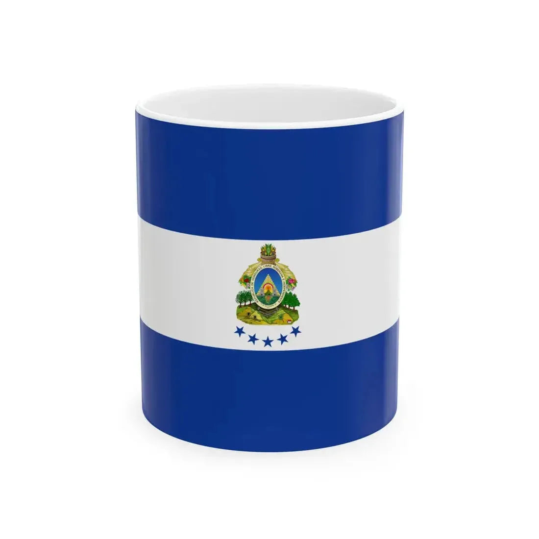 Naval Ensign of Honduras 1949-2022 (Honduras) White Coffee Mug 11oz - Go Mug Yourself