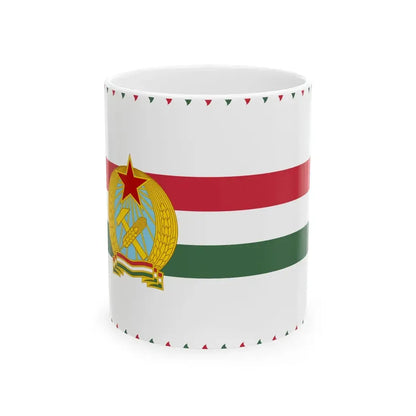 Naval Ensign of Hungary 1950-1955 (Hungary) White Coffee Mug 11oz - Go Mug Yourself