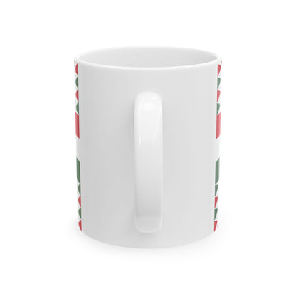 Naval Ensign of Hungary 1950-1955 (Hungary) White Coffee Mug-Go Mug Yourself