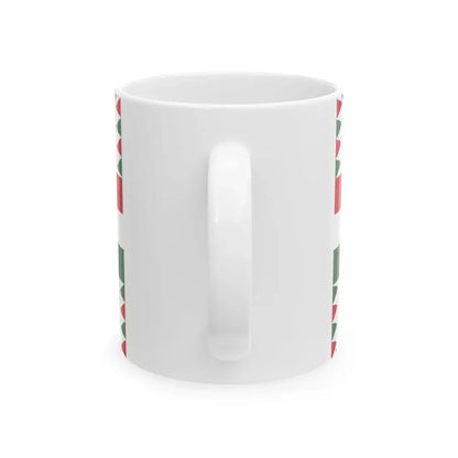 Naval Ensign of Hungary 1950-1955 (Hungary) White Coffee Mug - Go Mug Yourself