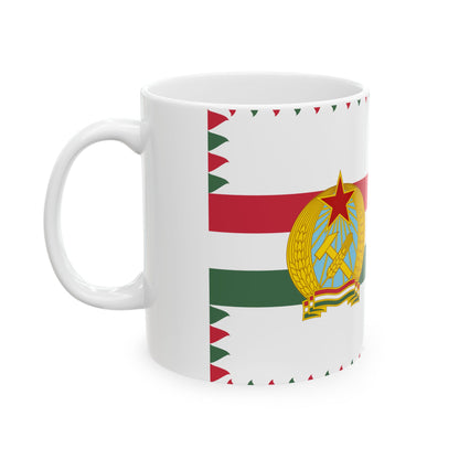 Naval Ensign of Hungary 1950-1955 (Hungary) White Coffee Mug-Go Mug Yourself