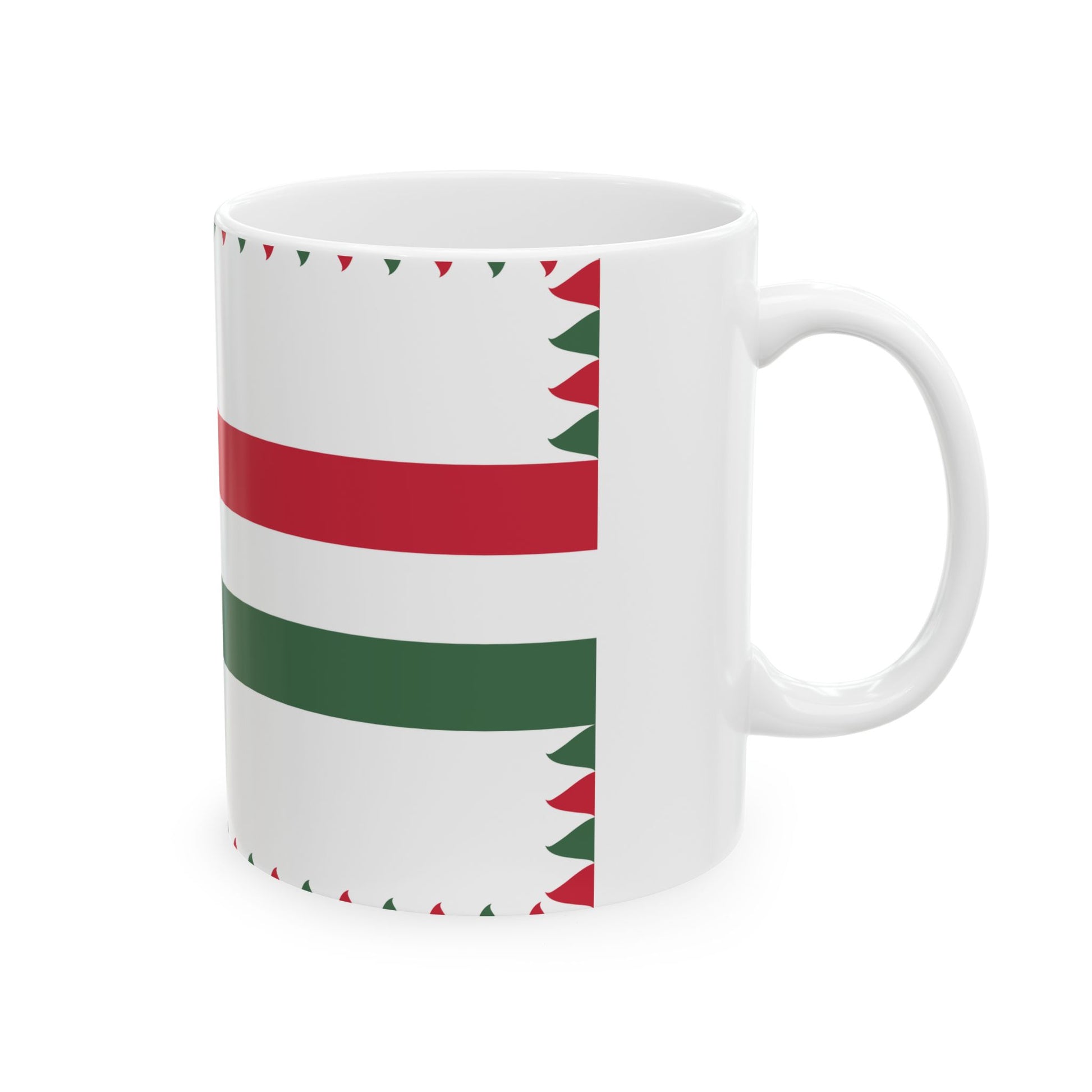 Naval Ensign of Hungary 1950-1955 (Hungary) White Coffee Mug-Go Mug Yourself