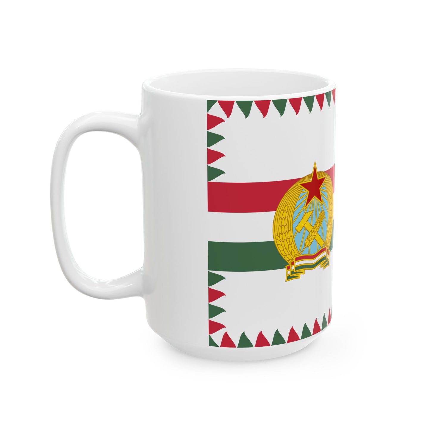 Naval Ensign of Hungary 1950-1955 (Hungary) White Coffee Mug-Go Mug Yourself