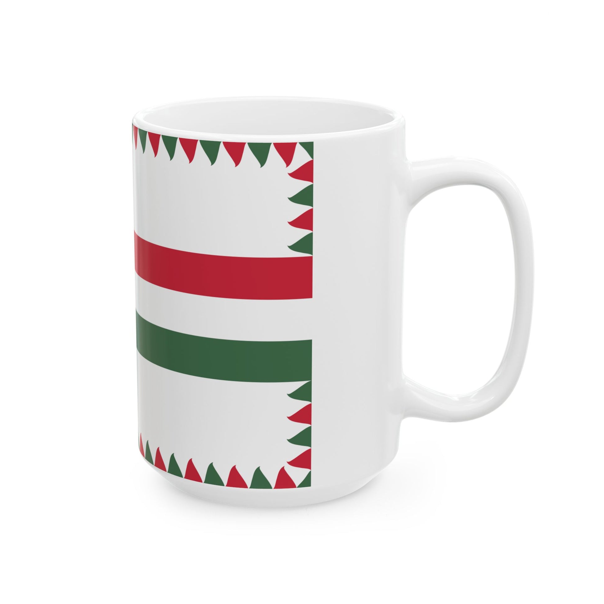 Naval Ensign of Hungary 1950-1955 (Hungary) White Coffee Mug-Go Mug Yourself