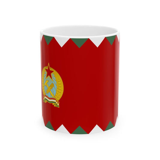 Naval Ensign of Hungary 1955-1957 (Hungary) White Coffee Mug-11oz-Go Mug Yourself