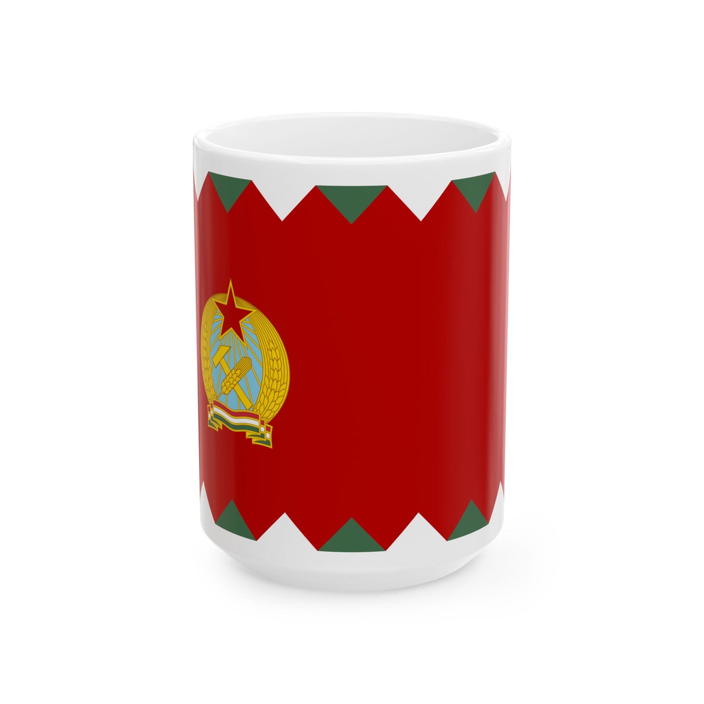 Naval Ensign of Hungary 1955-1957 (Hungary) White Coffee Mug-15oz-Go Mug Yourself