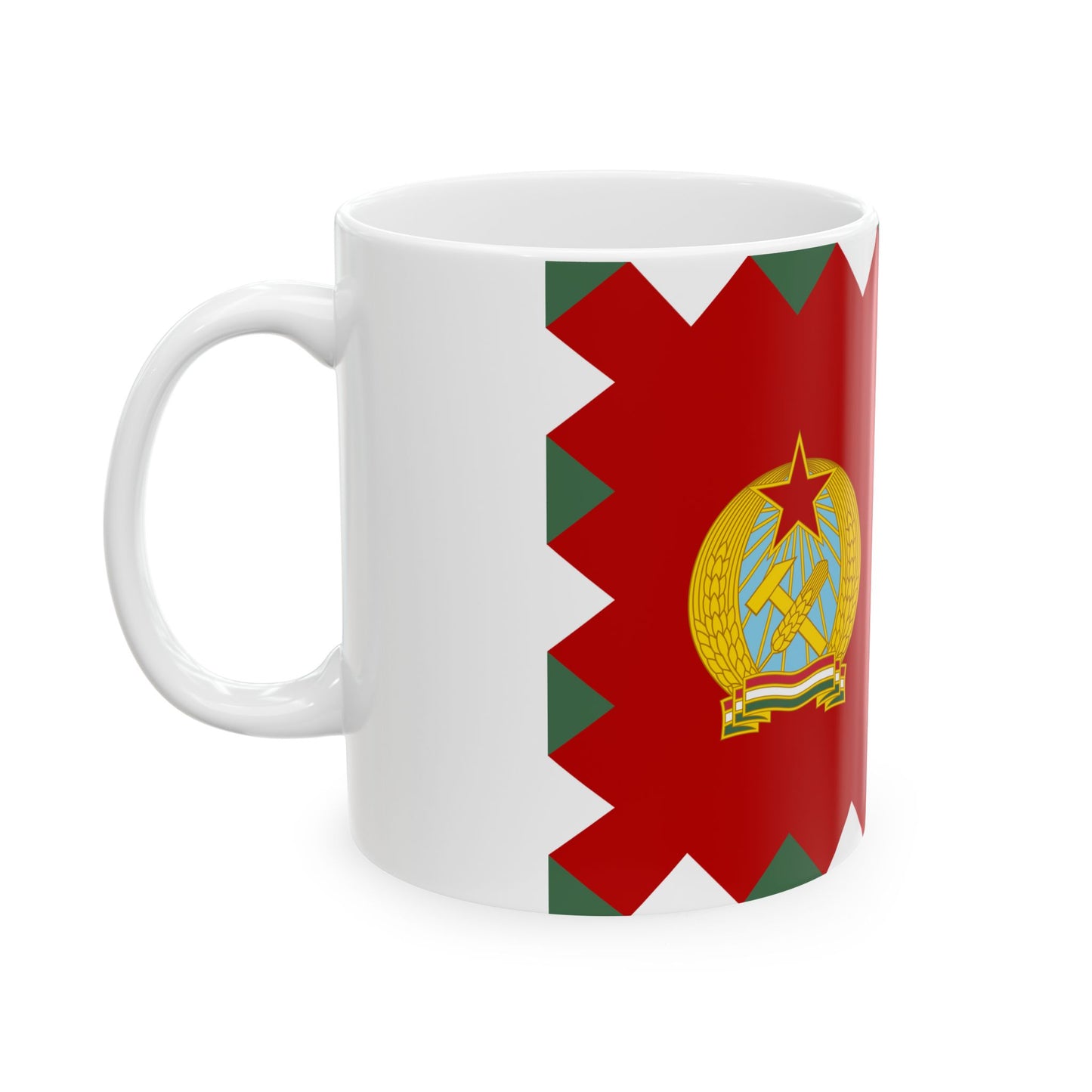 Naval Ensign of Hungary 1955-1957 (Hungary) White Coffee Mug-Go Mug Yourself