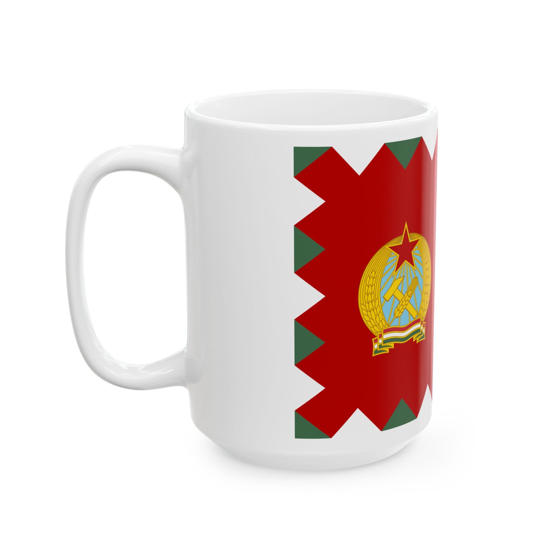 Naval Ensign of Hungary 1955-1957 (Hungary) White Coffee Mug-Go Mug Yourself