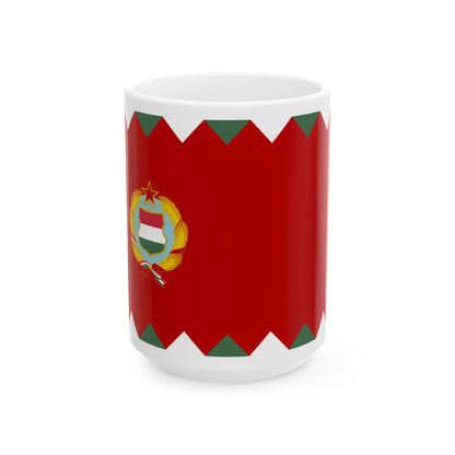Naval Ensign of Hungary 1957-1991 (Hungary) White Coffee Mug-15oz-Go Mug Yourself