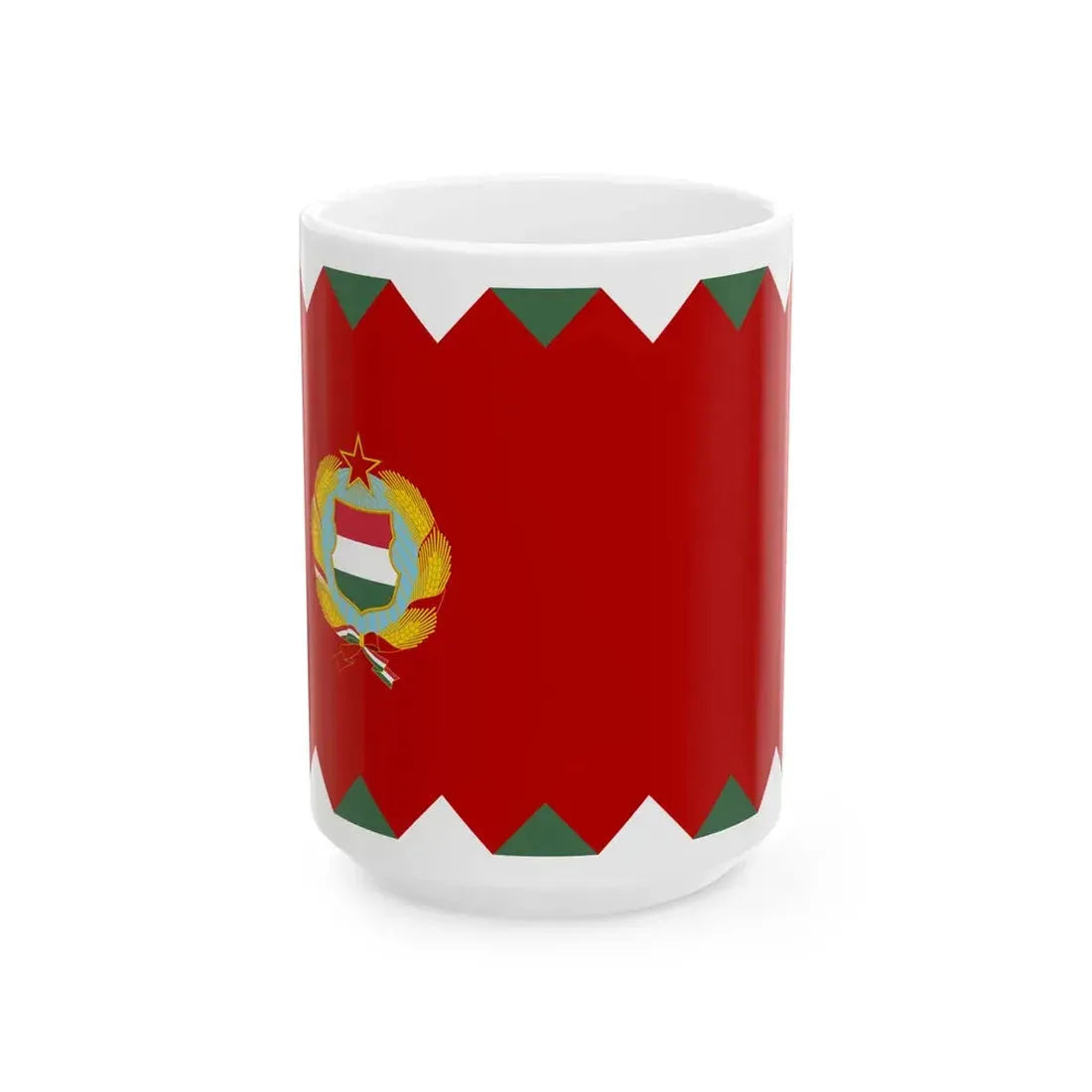Naval Ensign of Hungary 1957-1991 (Hungary) White Coffee Mug 15oz - Go Mug Yourself