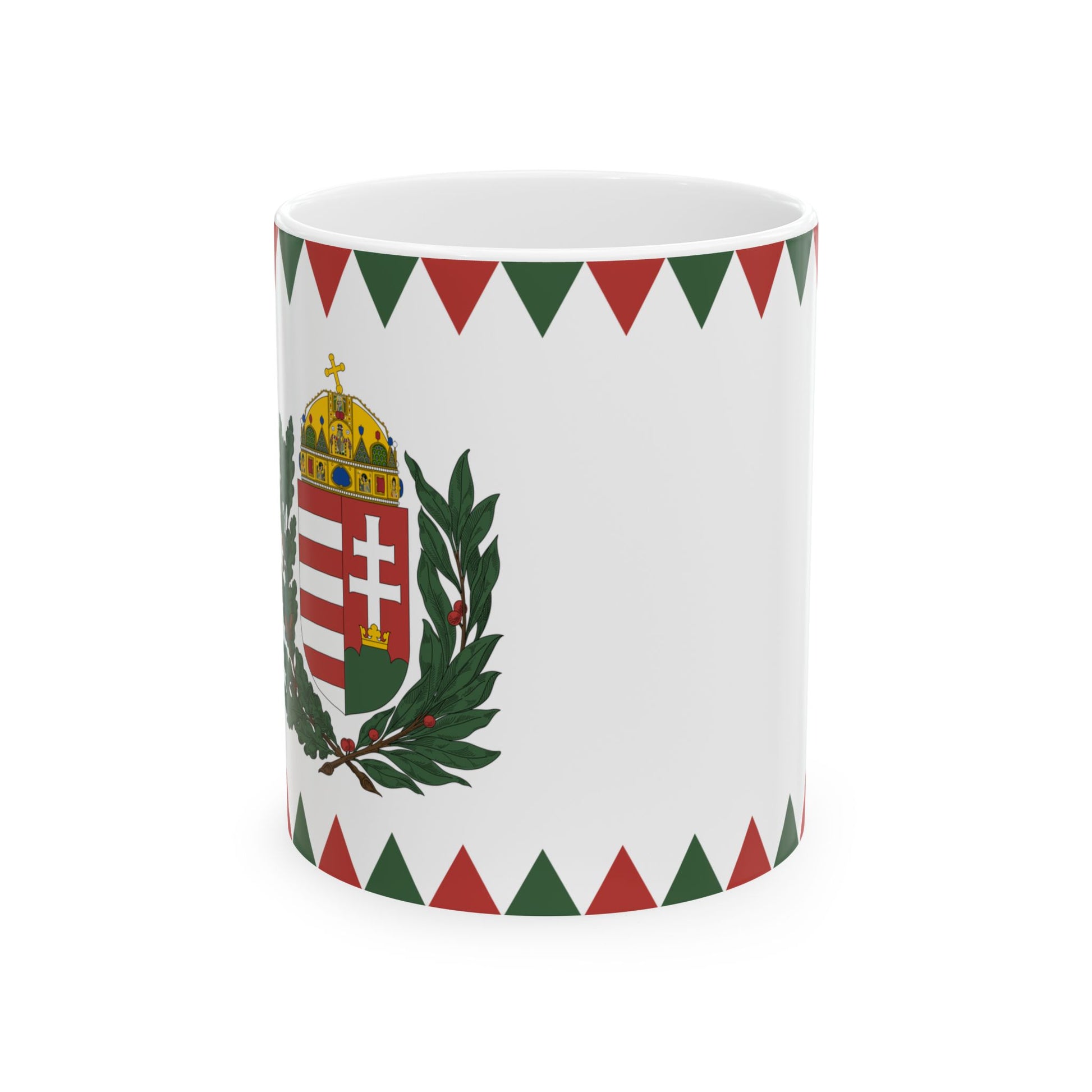 Naval Ensign of Hungary 1995 proposal (Hungary) White Coffee Mug-11oz-Go Mug Yourself