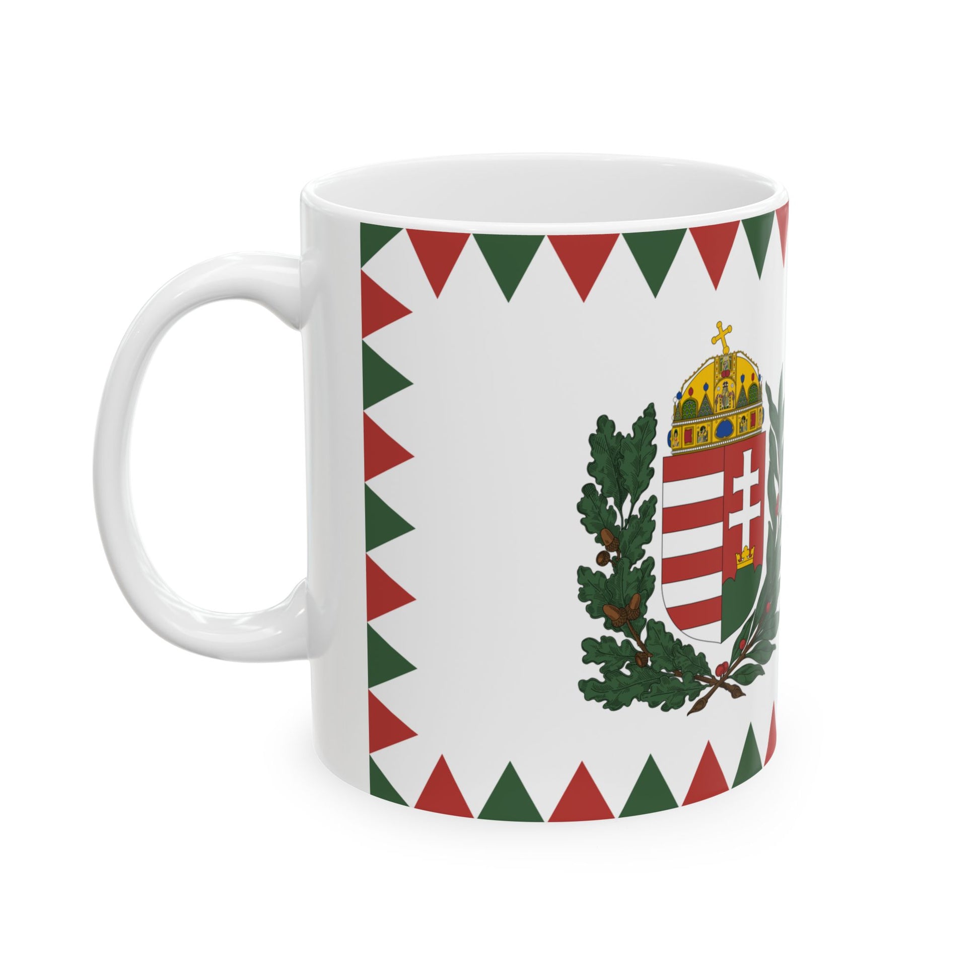 Naval Ensign of Hungary 1995 proposal (Hungary) White Coffee Mug-Go Mug Yourself