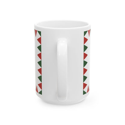 Naval Ensign of Hungary 1995 proposal (Hungary) White Coffee Mug-Go Mug Yourself