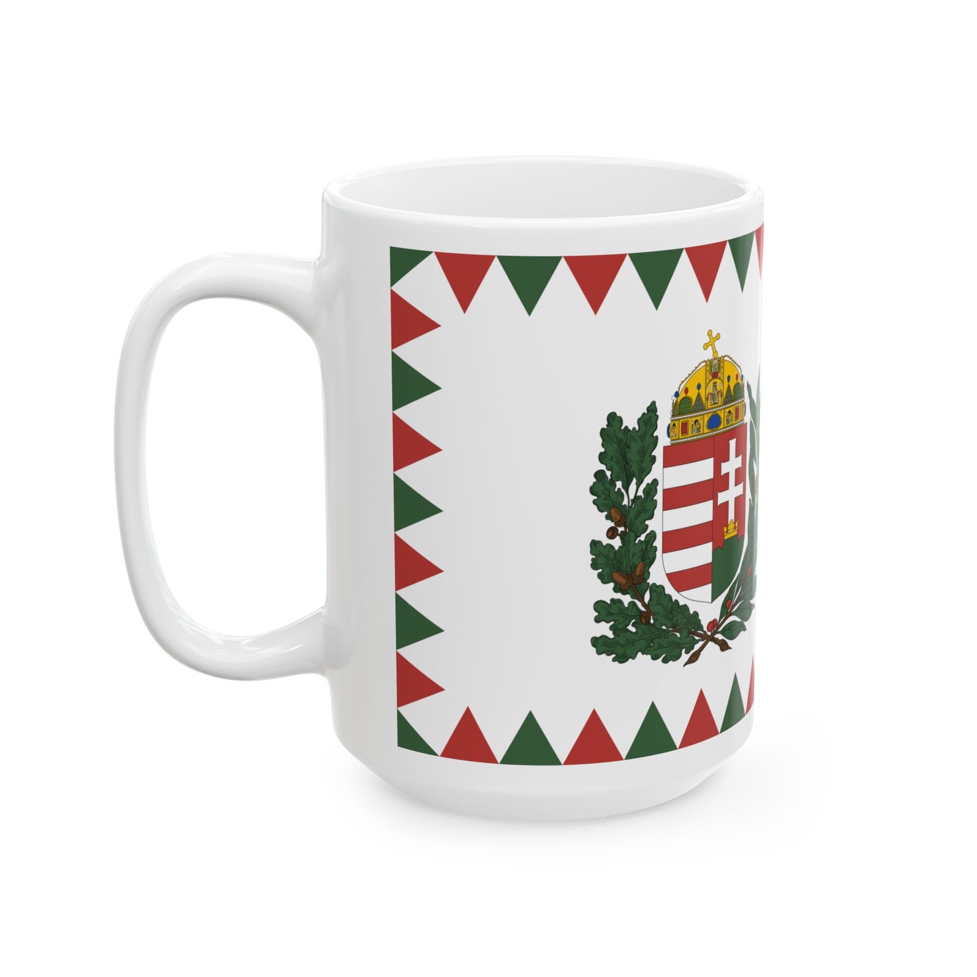 Naval Ensign of Hungary 1995 proposal (Hungary) White Coffee Mug-Go Mug Yourself