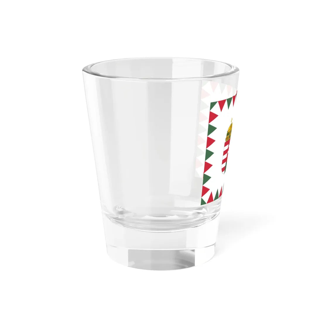 Naval Ensign of Hungary for larger vessels (Hungary) Shot Glass 1.5oz - Go Mug Yourself