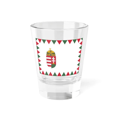 Naval Ensign of Hungary (Hungary) Shot Glass 1.5oz 1.5oz - Go Mug Yourself
