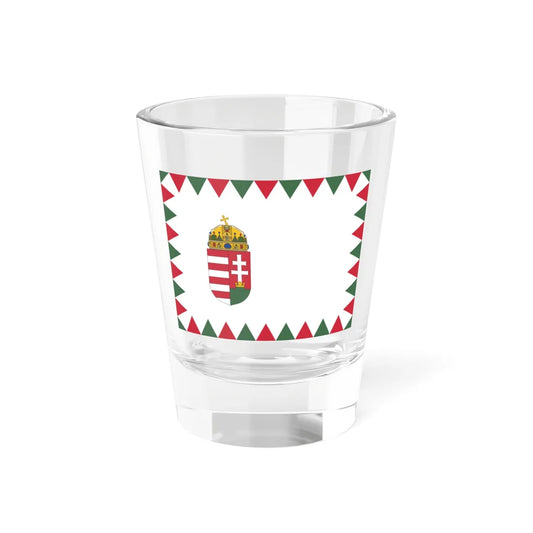 Naval Ensign of Hungary (Hungary) Shot Glass 1.5oz 1.5oz - Go Mug Yourself