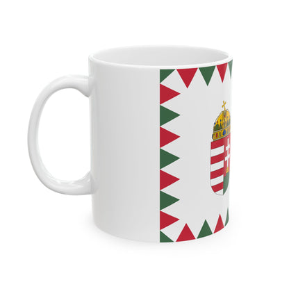 Naval Ensign of Hungary (Hungary) White Coffee Mug-Go Mug Yourself