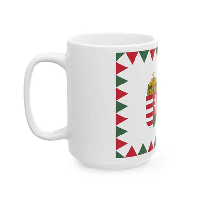 Naval Ensign of Hungary (Hungary) White Coffee Mug - Go Mug Yourself
