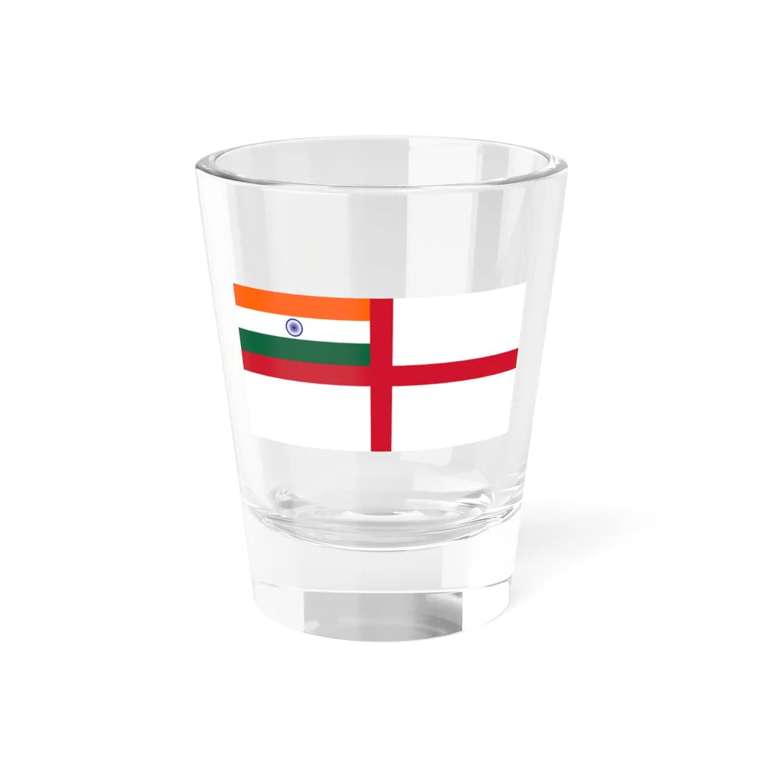 Naval Ensign of India 1950-2001 (India) Shot Glass 1.5oz 1.5oz - Go Mug Yourself