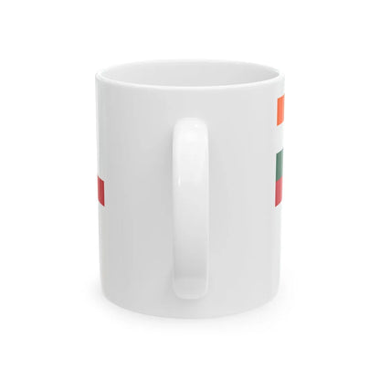 Naval Ensign of India 1950-2001 (India) White Coffee Mug - Go Mug Yourself