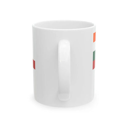 Naval Ensign of India 2004-2014 (India) White Coffee Mug - Go Mug Yourself