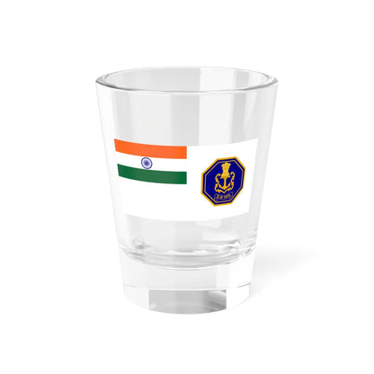 Naval Ensign of India (India) Shot Glass 1.5oz 1.5oz - Go Mug Yourself