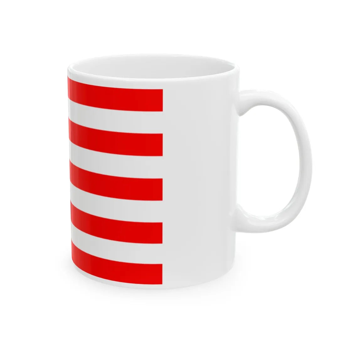 Naval ensign of Indonesia (Indonesia) White Coffee Mug - Go Mug Yourself