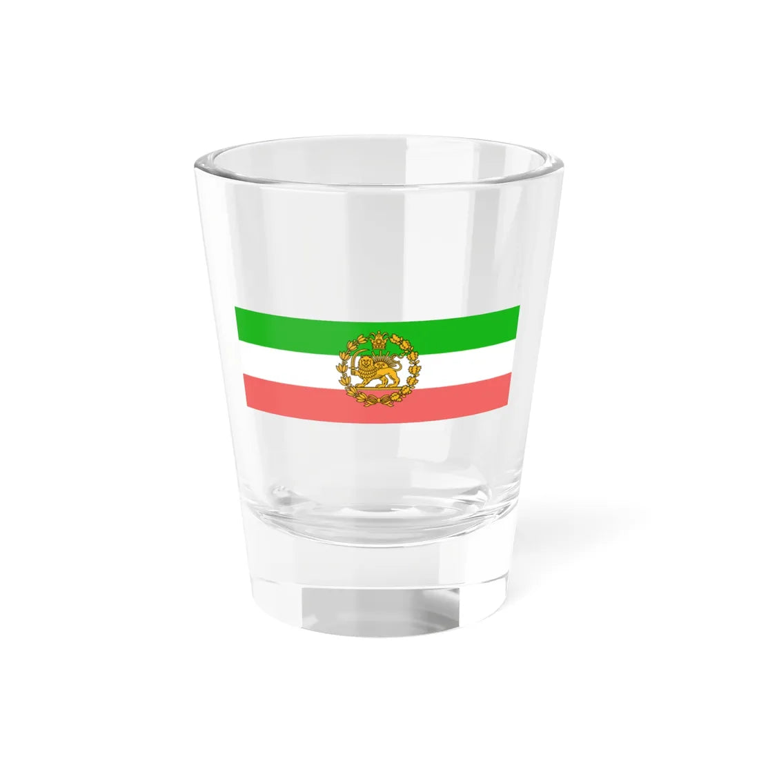 Naval Ensign of Iran 1907-1933 (Iran) Shot Glass 1.5oz - Go Mug Yourself